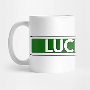 Lucky Ln Street Sign Mug